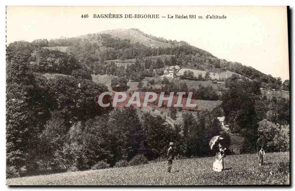 Bagnères-de-Bigorre — O Bédat 881 m. de altitude — n° 446 - Frente