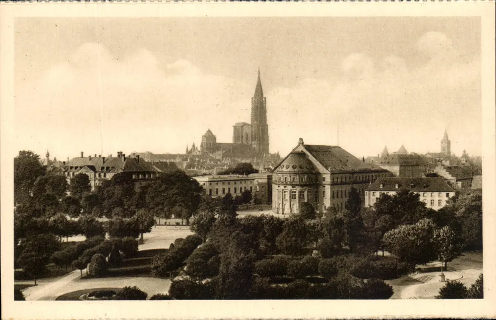 Strasbourg — Ansicht von der Place de la République — Verlag Félix Luib - Vorderseite