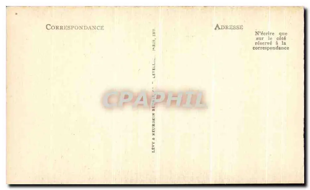 O Pico da Équilleuse — A Grande Chartreuse — Editor Levy & Meurdrin, n° 244 - Verso