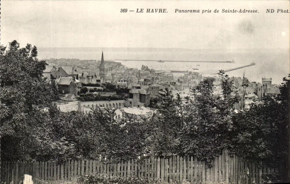 Le Havre — Panorama tirado de Sainte-Adresse — ND Fot. n°369 - Frente