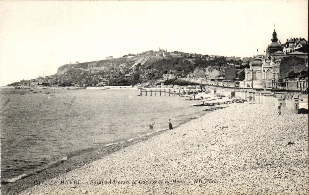 Le Havre — Sainte-Adresse, das Casino und die Hève — ND Phot. - Vorderseite