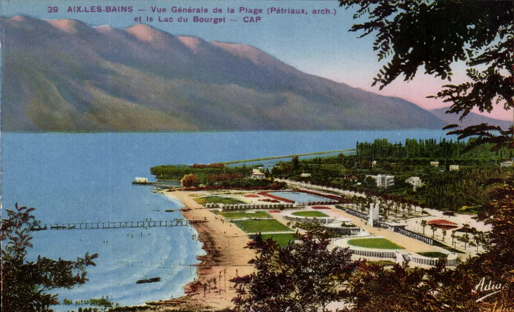 Aix-les-Bains — Allgemeiner Blick auf den Strand (Pétriaux, arch.) — CAP - Vorderseite