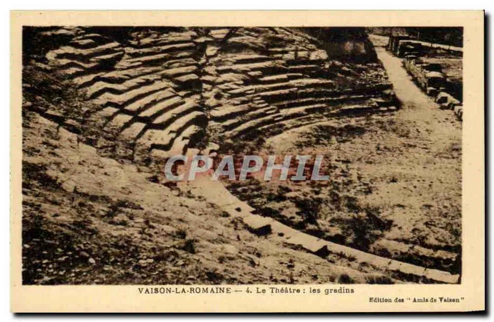 Vaison-la-Romaine — Das Theater: die Treppen — Ausgabe von 'Amis de Vaison' - Vorderseite