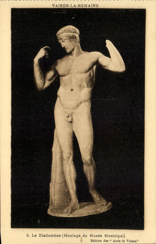 Der Diadumène — Gipsabdruck des Museums — Edition der "Amls de Vaison" - Vorderseite