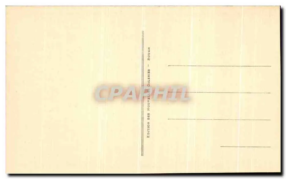 Rouen — Fontäne des Großen Uhrens — Edition der Nouvelles Galeries, Rouen - Rückseite
