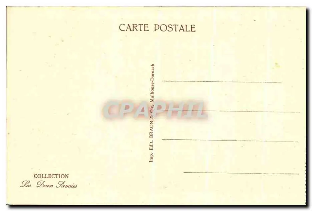 Chambéry — Vista baixa do castelo — Coleção Les Deux Savoies, n° 11819 - Verso