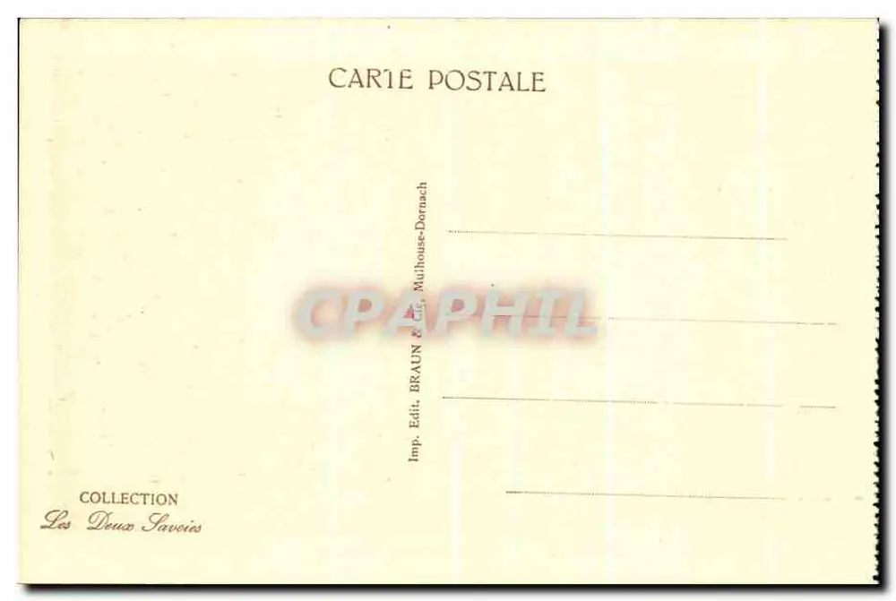 Arredores de Chambéry — Le Bourget du Lac — Castelo do Priorado - Verso