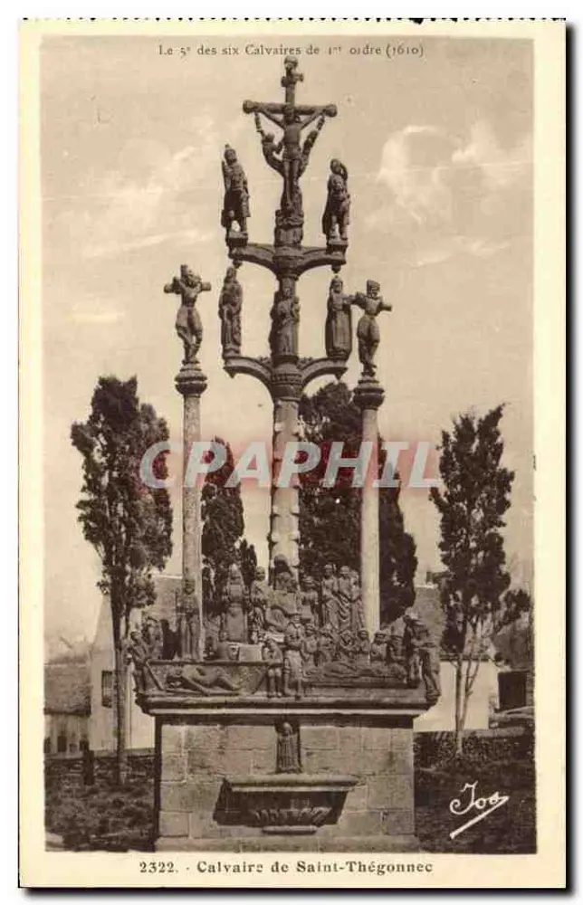 सेंट-थेगोन्नेक के कैल्वेयर — 1610 के छह कैल्वेयर में से पांचवां — फोटो. जोरे - आगे