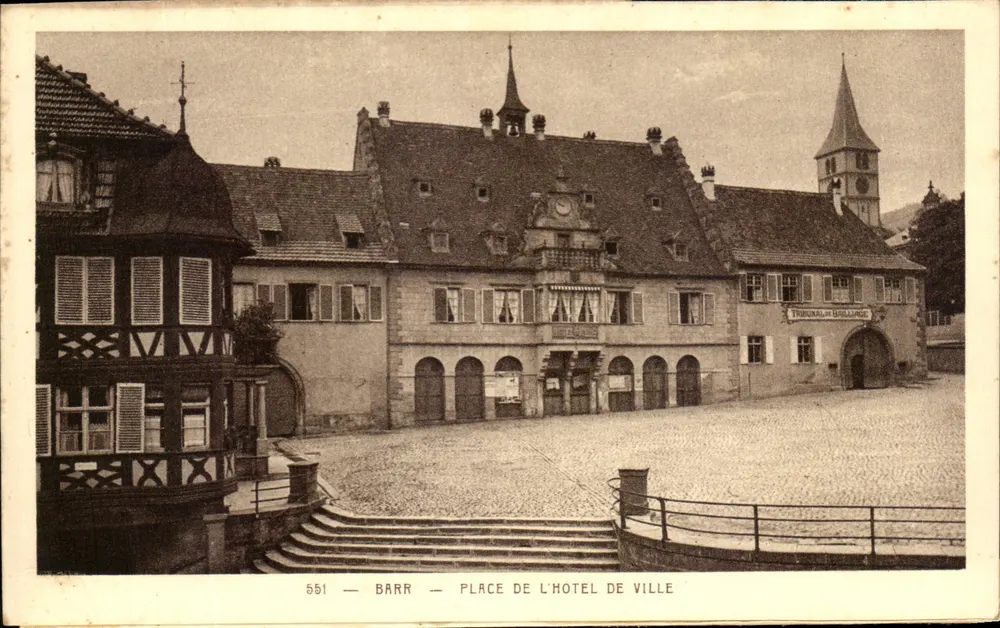 Barr — Piazza del Municipio — editore Braun & Cie, Dornach - Recto
