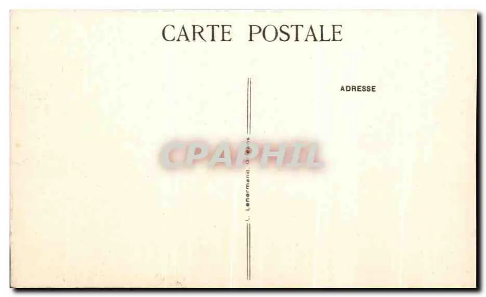 Platz Albert I — Rue de la République — L. Lanermand, Orléans - Rückseite
