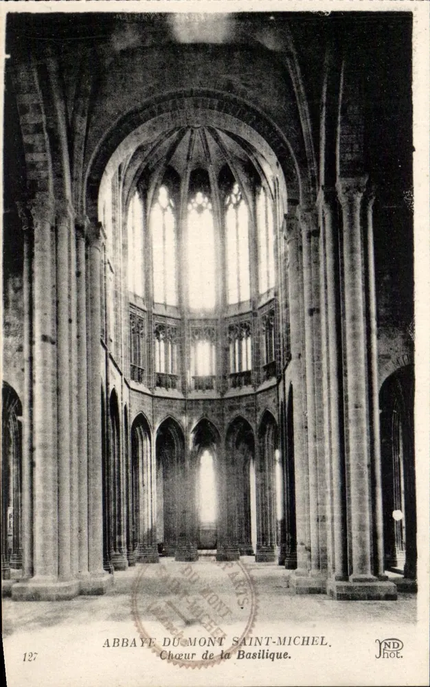 Abtei Mont-Saint-Michel — Chor der Basilika — ND Fotografie - Vorderseite