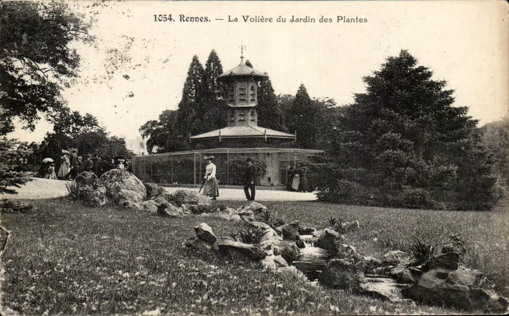 Rennes — Das Volieren des Botanischen Gartens — Edition Rennes, Nr. 1054 - Vorderseite