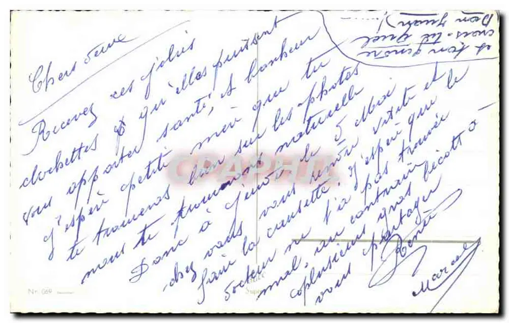 Muguet — Bonheur — Editor anônimo, n° 689 - Verso