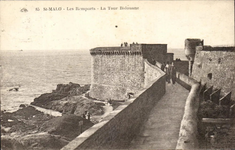 St-Malo — Die Mauern — Die Bidouane-Turm - Vorderseite