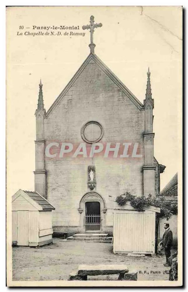 Paray-le-Monial — La Chapelle de N.-D. de Romay — B. F., Paris - Vorderseite