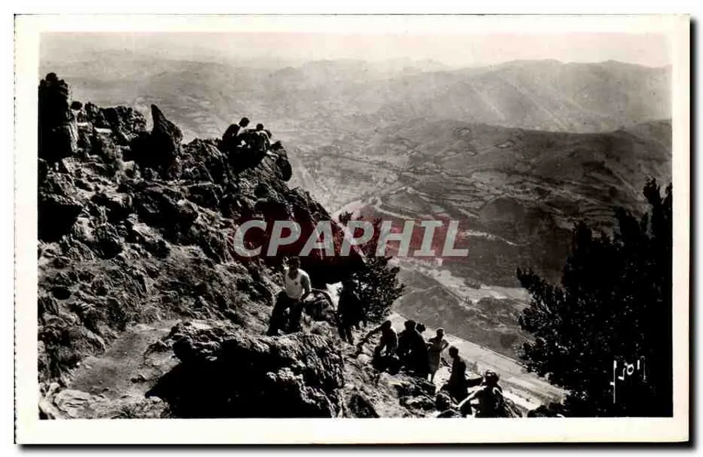 Umgebung von Lourdes (Hautes-Pyrénées) — Gruppe am Gipfel des Pibeste (Höhe 1400 m.) — Les Éditions d'Art Yvon, Paris - Vorderseite