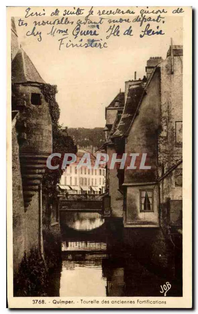 Quimper - Turm der alten Befestigungen — JOB, Nr. 3768 - Vorderseite