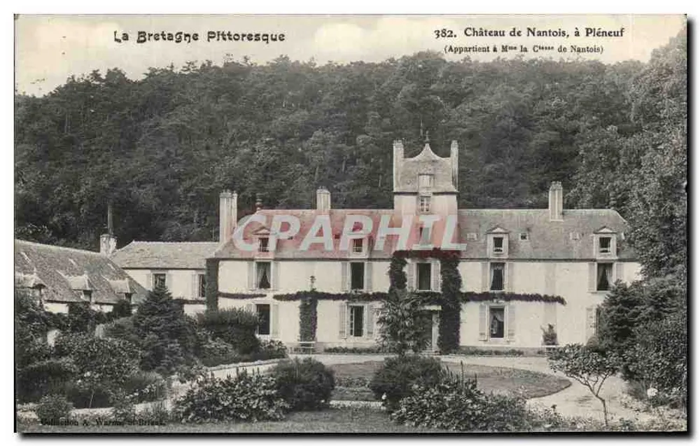 Castillo de Nantois, en Pléneuf — La Bretaña Pittoresca — Éditions & Verneuil - Anverso