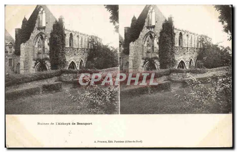 Ruínas da Abadia de Beauport — A. Peuroux, Ed. Portrieux (Côtes-du-Nord) - Frente