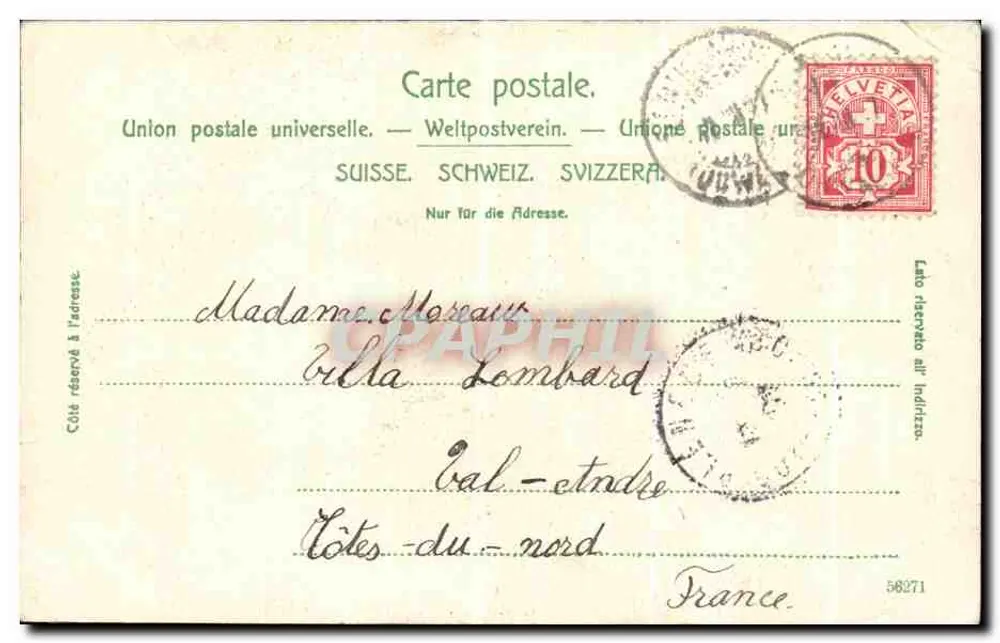 Kreuzigung an der Seite einer Straße — Flühli-Ranft — Foto, Luzern, Nr. 1414 - Rückseite