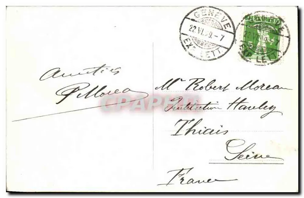 Ginevra — Vista presa da San Gion — Charnaux Frères & Co., Ginevra, n°3 - Verso
