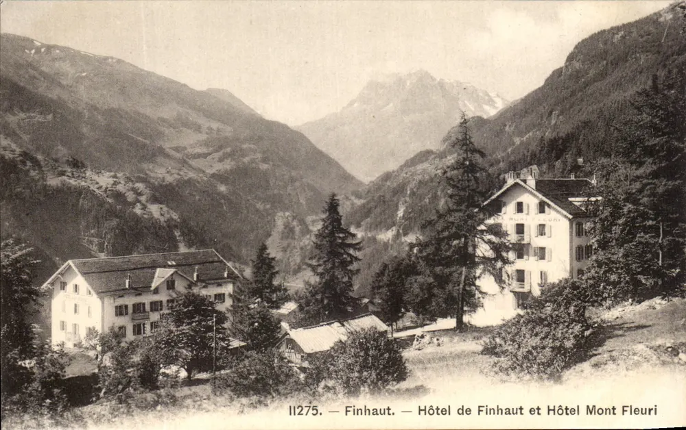 Finhaut — Hotel de Finhaut und Hotel Mont Fleuri — Prototype Co, Neuchâtel - Vorderseite