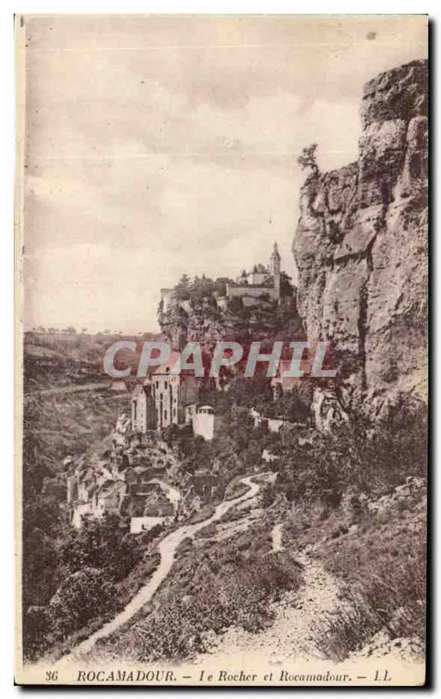 Rocamadour — O Rocher e Rocamadour — L.L. - Frente