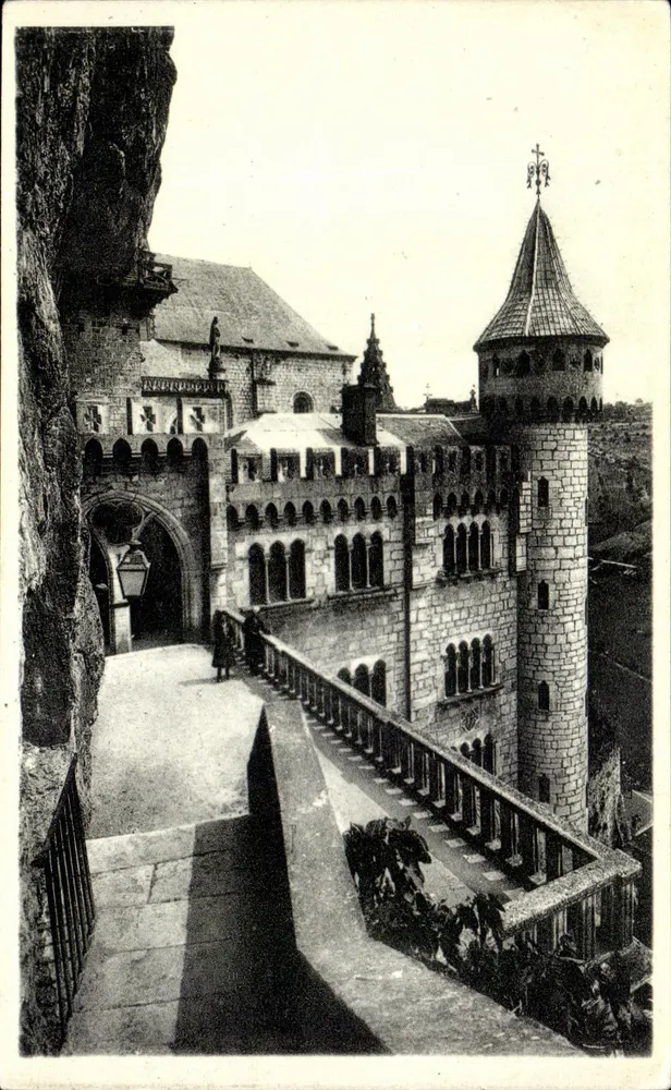 Rocamadour — Das ehemalige Palast der Bischöfe von Tulle — César Photomécanique, Paris - Vorderseite