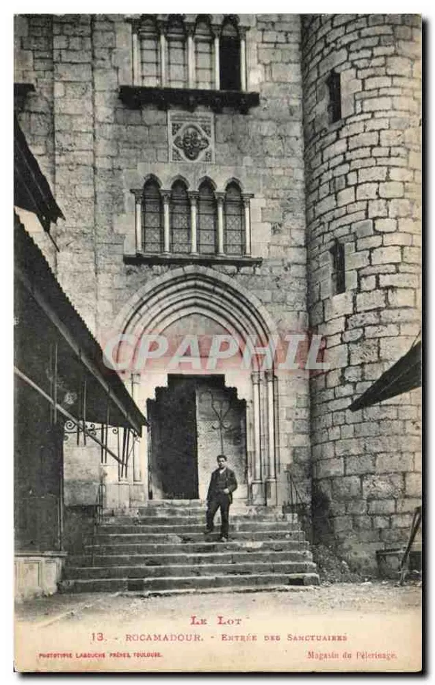 Rocamadour - Eingang zu den Heiligenstätten — Phototype Larduché Frères, Toulouse, n°13 - Vorderseite