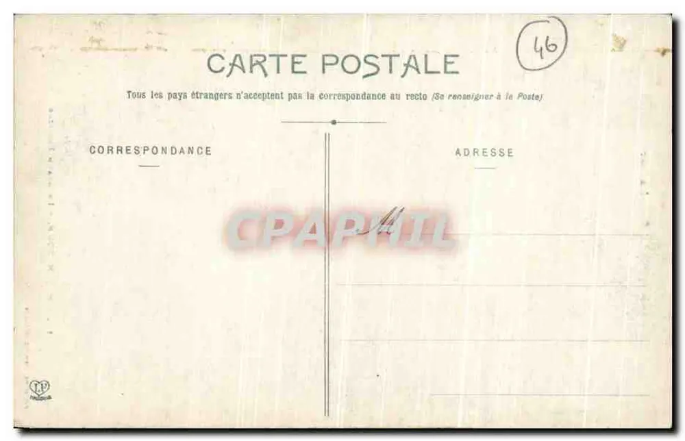 Rocamadour — Duży Schodzie — Fototypia Labouche Frères, Toulouse, n°14 - Rewers