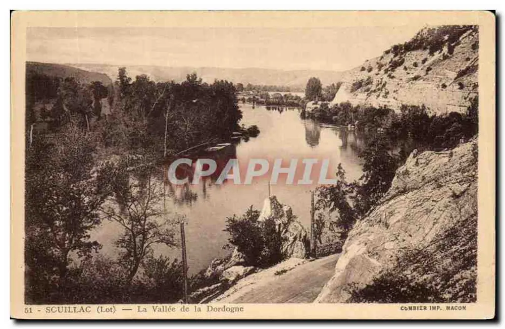 Scuillac (Lot) — A Vale da Dordogne — Combier Imp. Macon - Frente