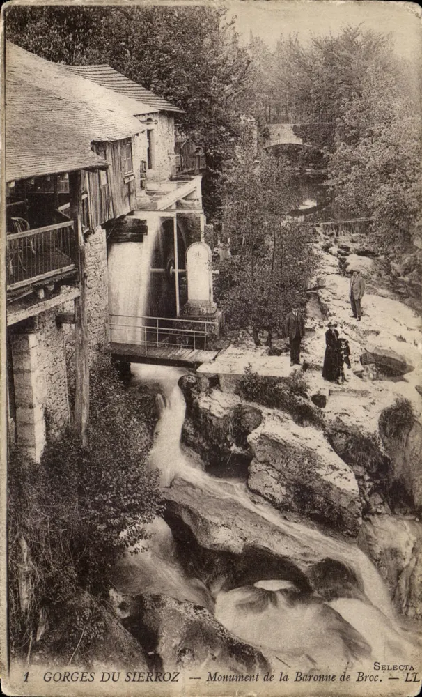 Sierroz-Schlucht — Denkmal der Baronin de Broc — Selecta LL - Vorderseite