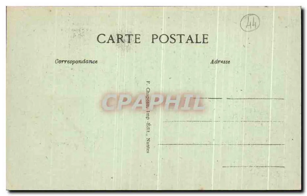 Le Pouliguen (Loire-Inf.) — Na Costa, A Pirâmide — F. Chapeau, Imp.-Édit., Nantes - Verso