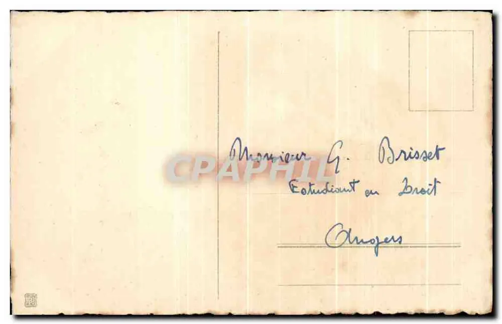 Pulcino con cappello da chef — Pasqua 1929 — editore sconosciuto - Verso