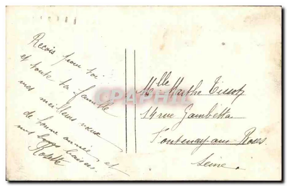 Winterlandschaft — Schneehütte — Verlag G. de l'Enveloppe & Adolphe - Rückseite