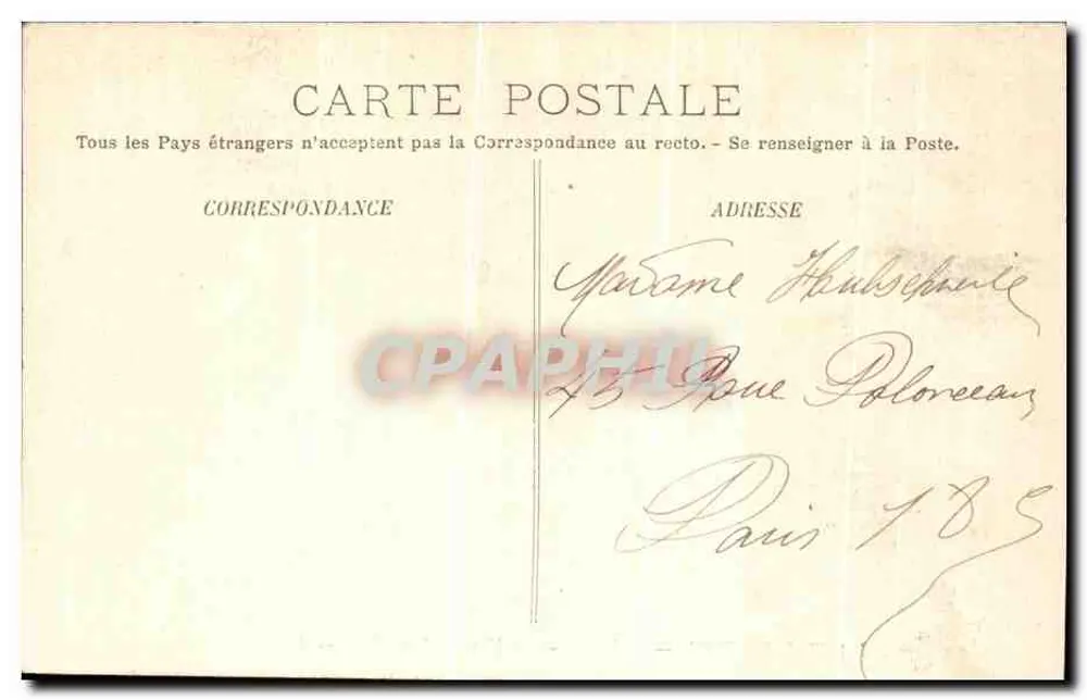 Fontainebleau — Die Wälder — La Mare de Franchard — LL. — Bonfils Maray - Rückseite