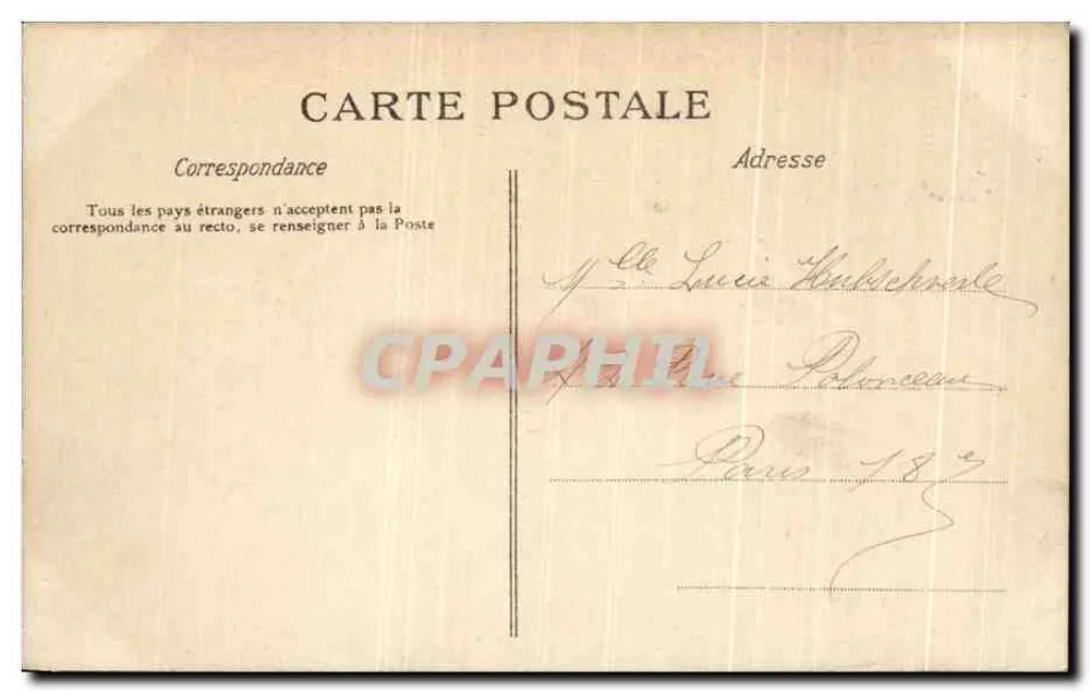 Île de Chennevières und Ufer der Marne — C.L.C. — 5¢ - Rückseite