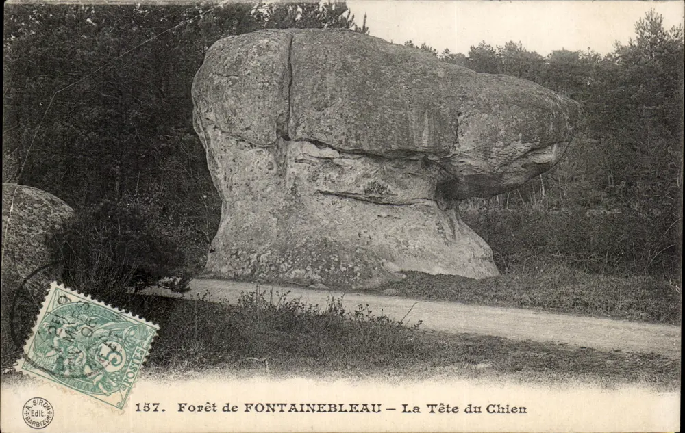 Wald von FONTAINEBLEAU — Der Kopf des Hundes — A. SIRON Verlag, Nr. 157 - Vorderseite