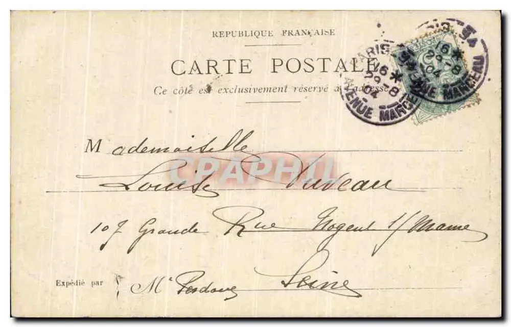 Praça Saint-Germain-des-Prés — Paris — A. Padoue - Verso
