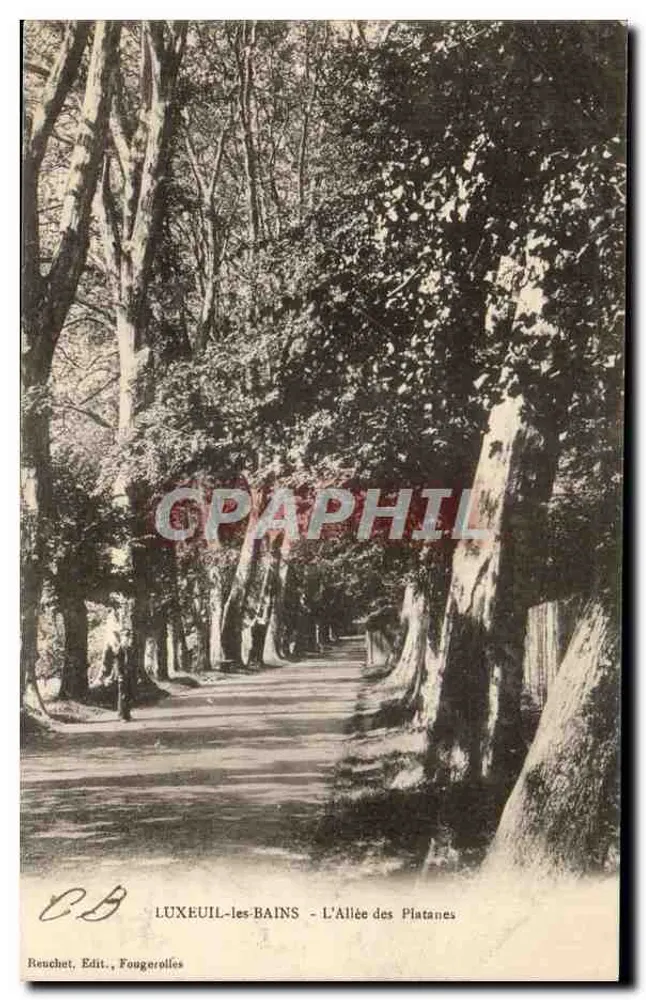 LUXEUIL-les-BAINS - Die Allee der Platane — Beuchet, Verlag, Fougerolles - Vorderseite