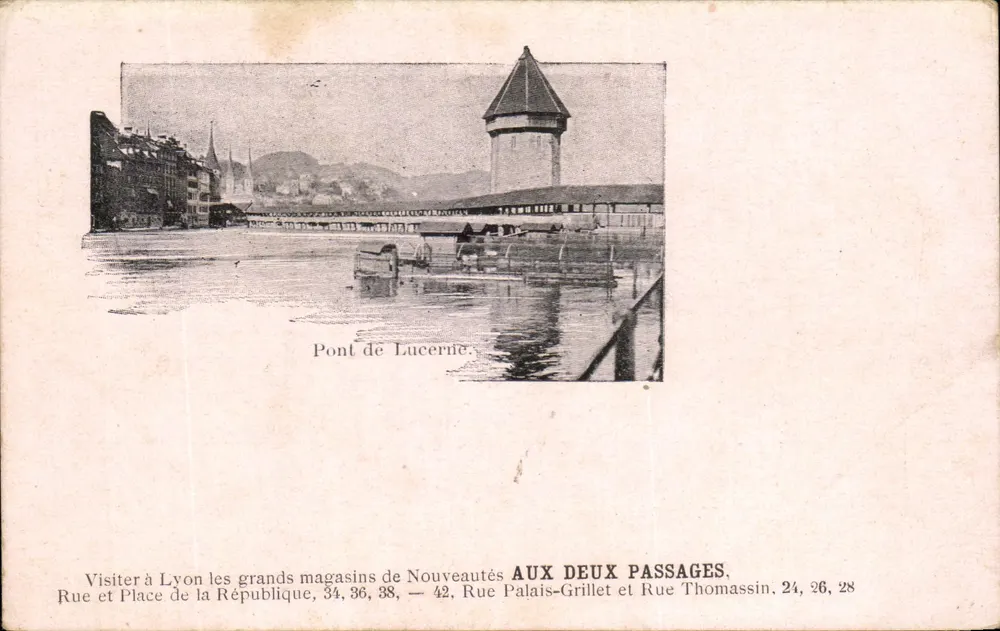 Brücke von Lucerne — Lyon — Verlag AUX DEUX PASSAGES - Vorderseite