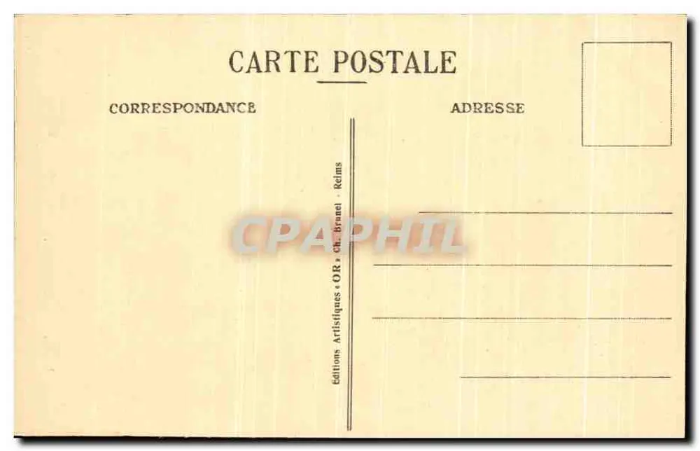 Umgebung von Châlons-sur-Marne — Notre-Dame de l'Épine (Pilgerstätte) — Artist Editions OR, Ch. Brunel - Reims - Rückseite