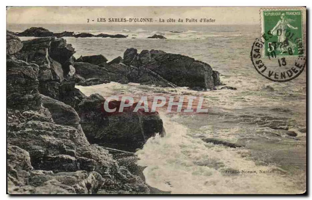 Les Sables-d'Olonne — La côte du Puits d'Enfer — Artana-Norzaïs, Nantes - Frente