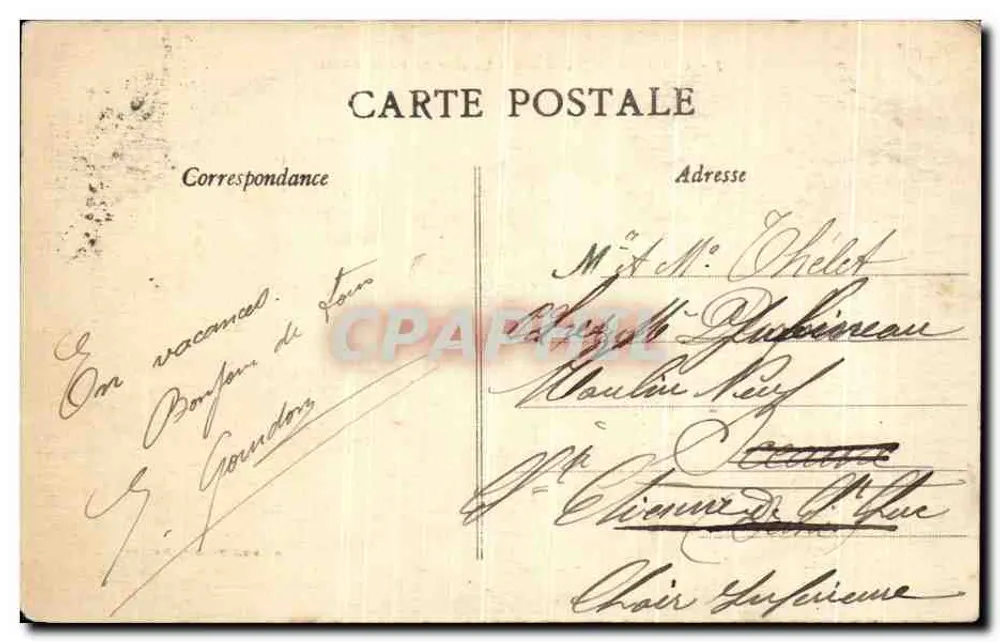 Les Sables-d'Olonne — La côte du Puits d'Enfer — Artana-Norzaïs, Nantes - Verso