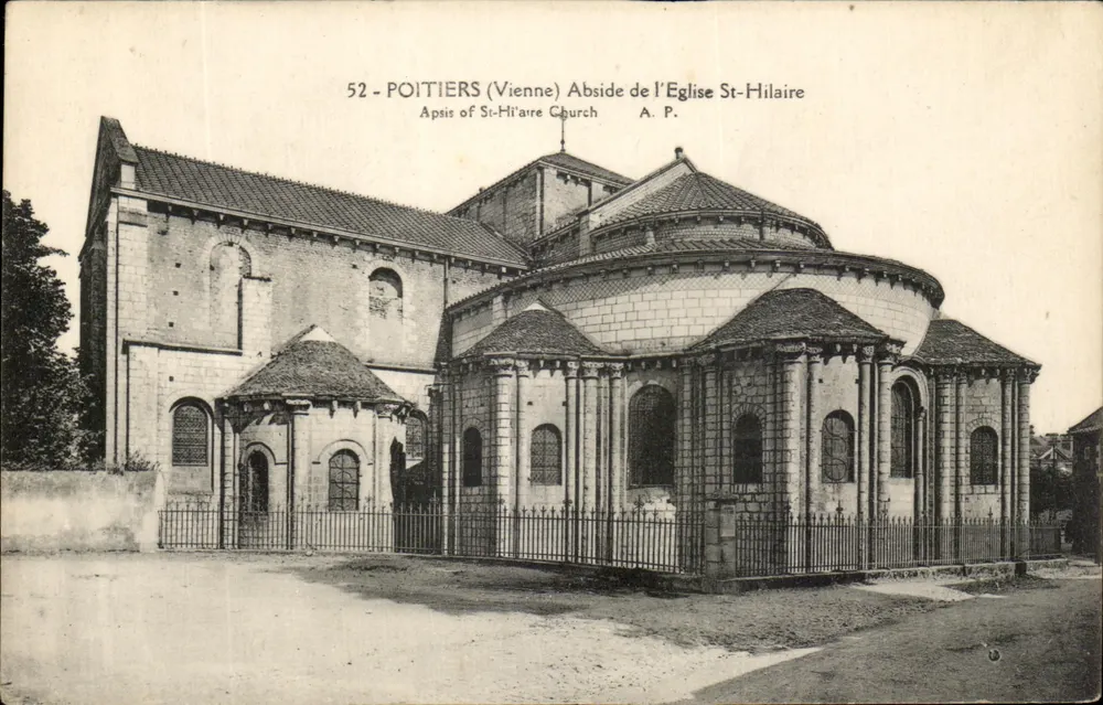 Poitiers (Vienne) - Apsis der Kirche Saint-Hilaire — A.P. Nr. 52 - Vorderseite