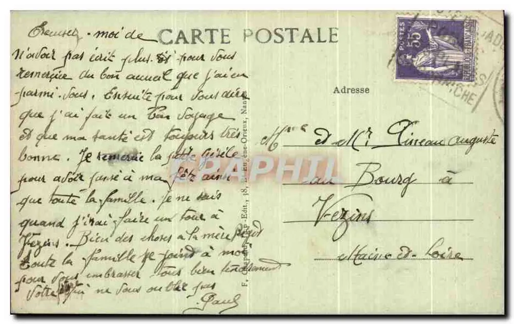 Pornic (Loire-Inf.) — Der Hafen und die Stadt — Verlag F. P., Nr. 11-56° tausend - Rückseite