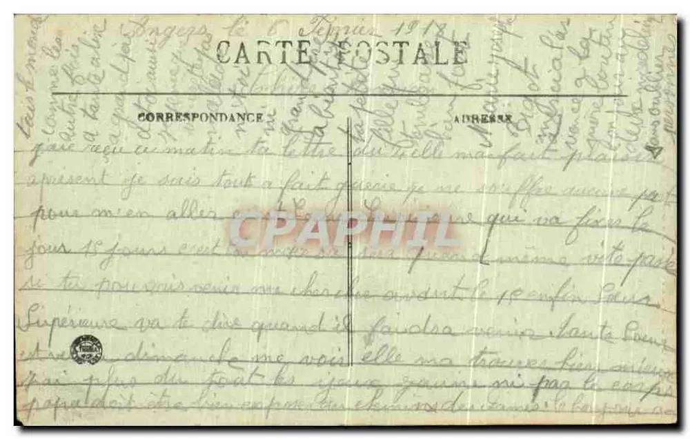Angers - La Maison d'Adam - éditeur Laroute, n°84 - Verso