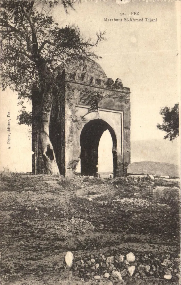 Fez - Marabout Si-Ahmed Tijani — A. Pleur, editor, Fès, n°52 - Anverso