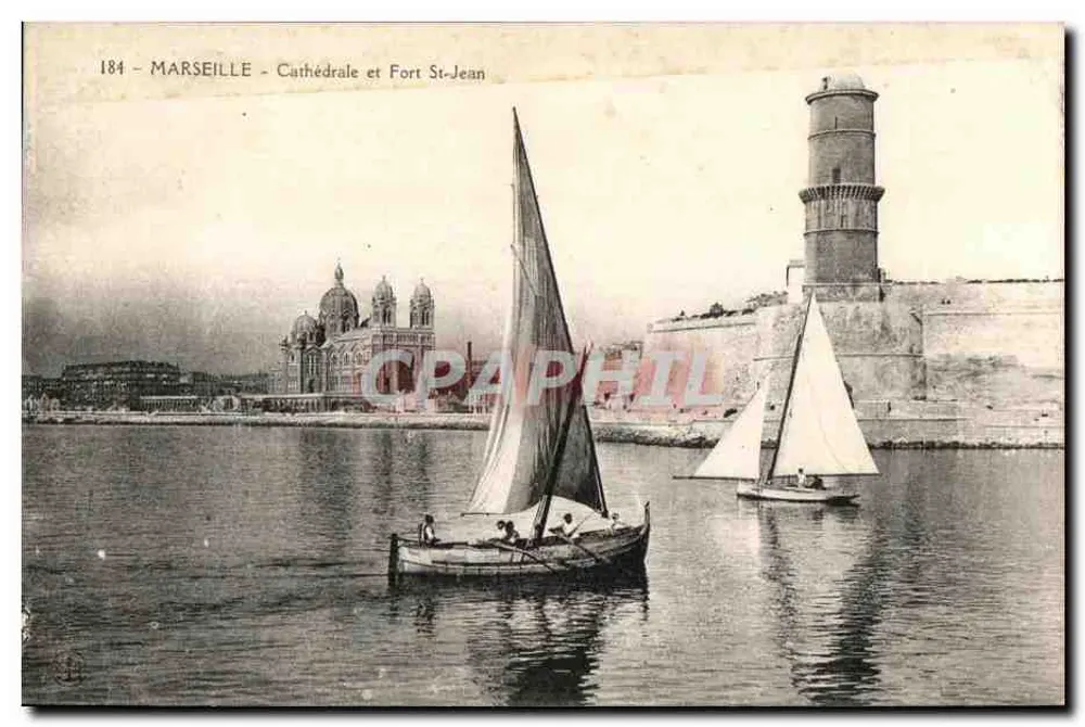 Marseille - Kathedrale und Festung St-Jean — Seriennummer 184 - Vorderseite