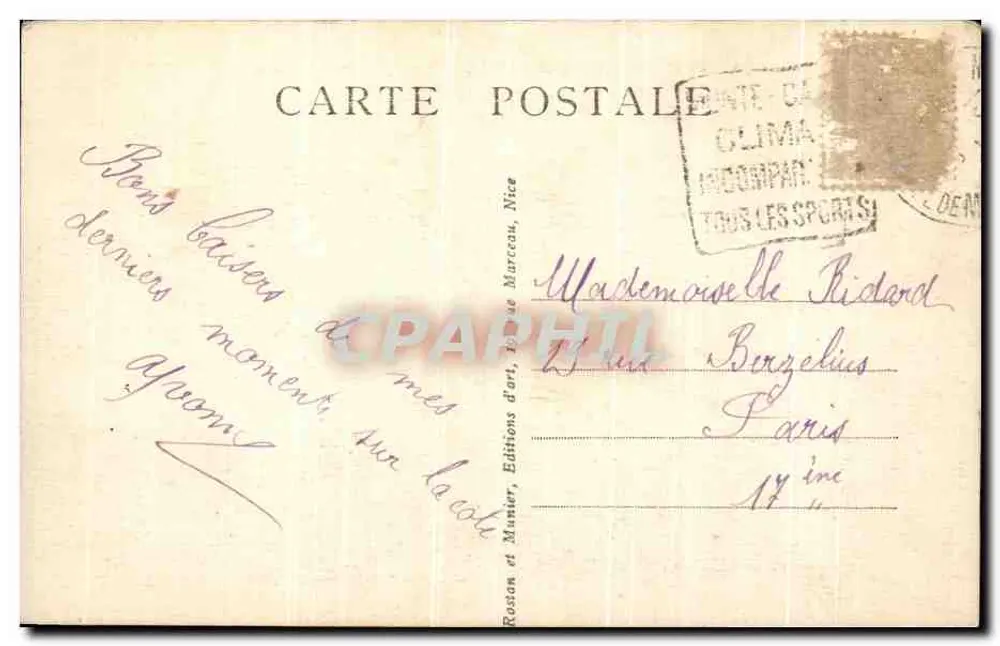 Beaulieu-sur-Mer — Vista geral — RM — n° 3103 - Verso